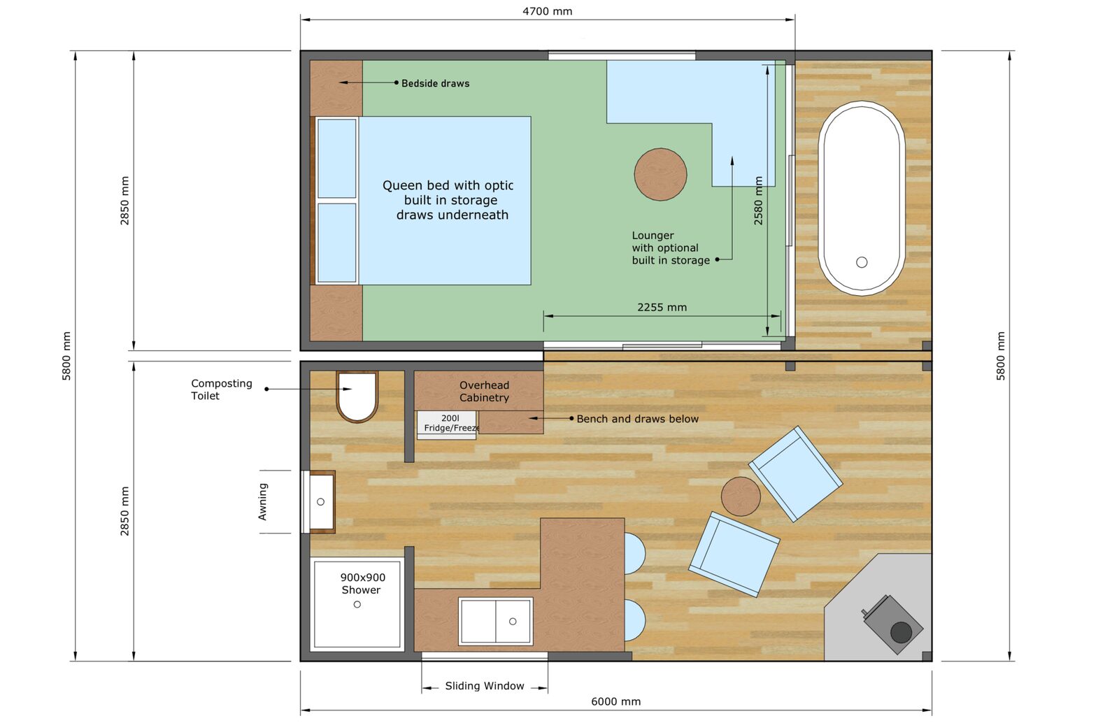 The Beach floor plan